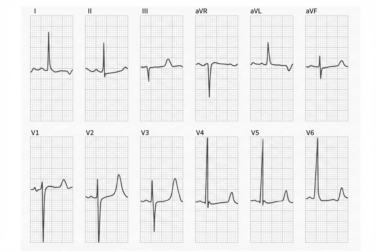 Imagem da questão de Eletrocardiograma (ECG)