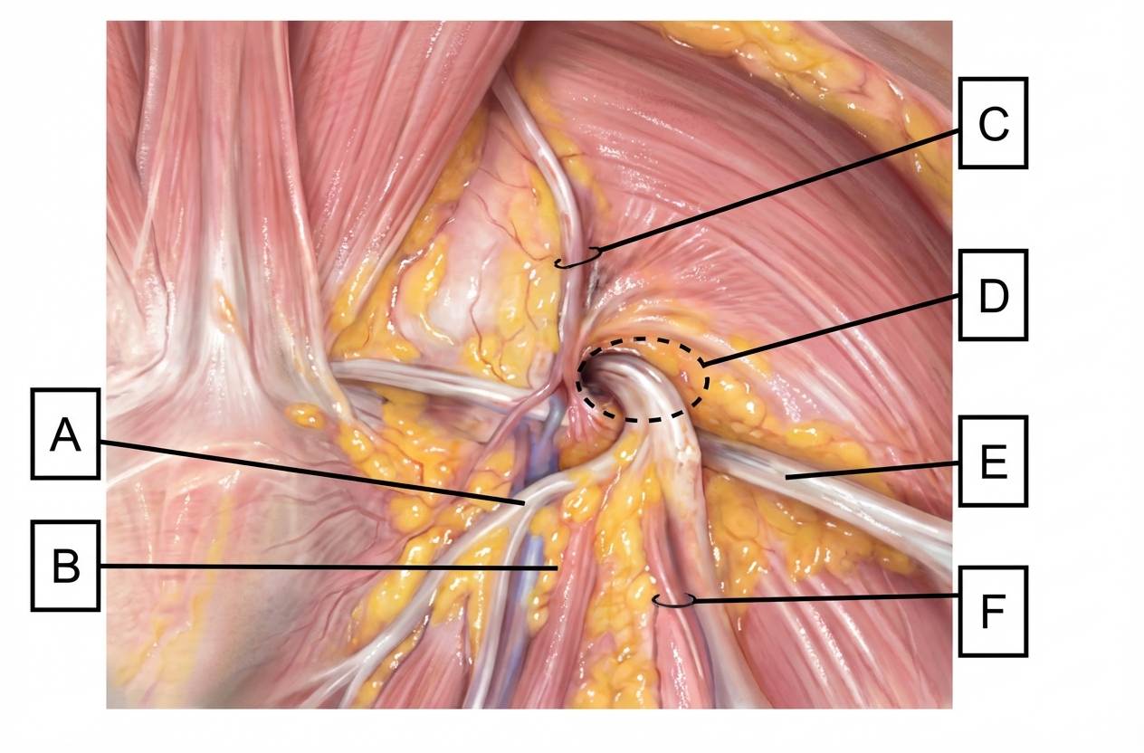 Imagem da questão de Hérnias da parede abdominal